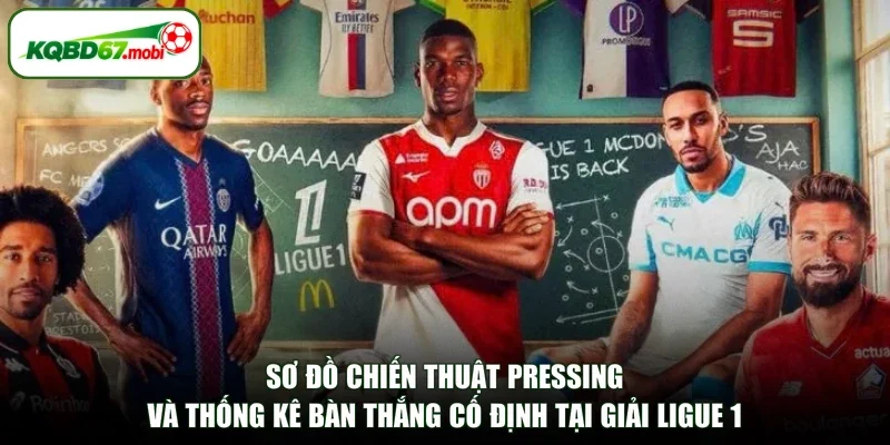 Sơ đồ chiến thuật pressing và thống kê bàn thắng cố định tại giải Ligue 1