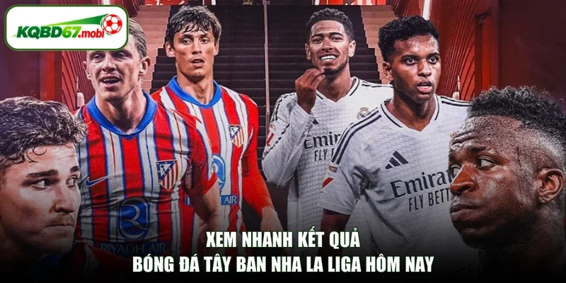 Xem nhanh kết quả bóng đá Tây Ban Nha La Liga hôm nay